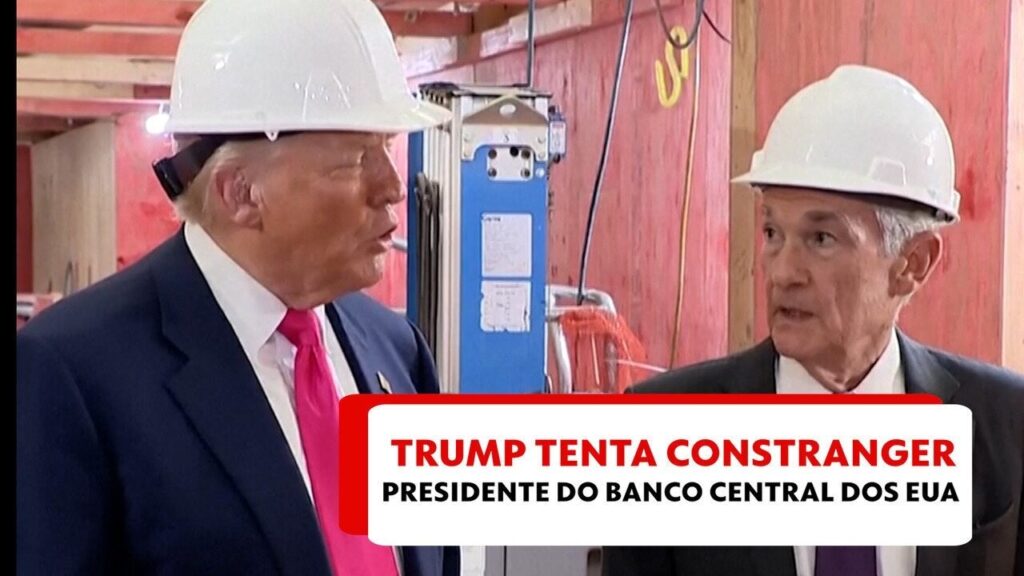 Torta de climão: Trump tenta constranger presidente do Banco Central dos EUA e reclama de gastos em reforma; VÍDEO