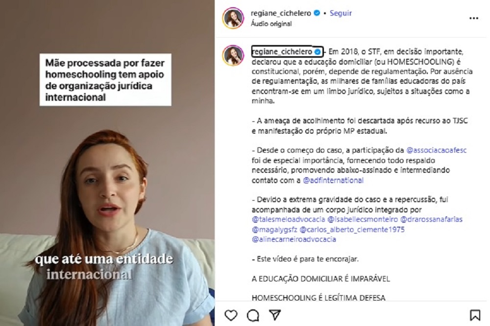 mãe será julgada por educar filho em casa em SC